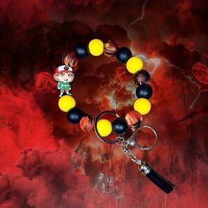 Stranger Things Dustin Henderson Beaded Wristlet Keychain